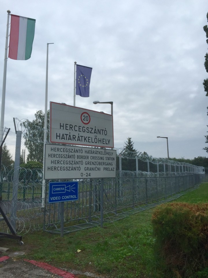 Big razor wire fence