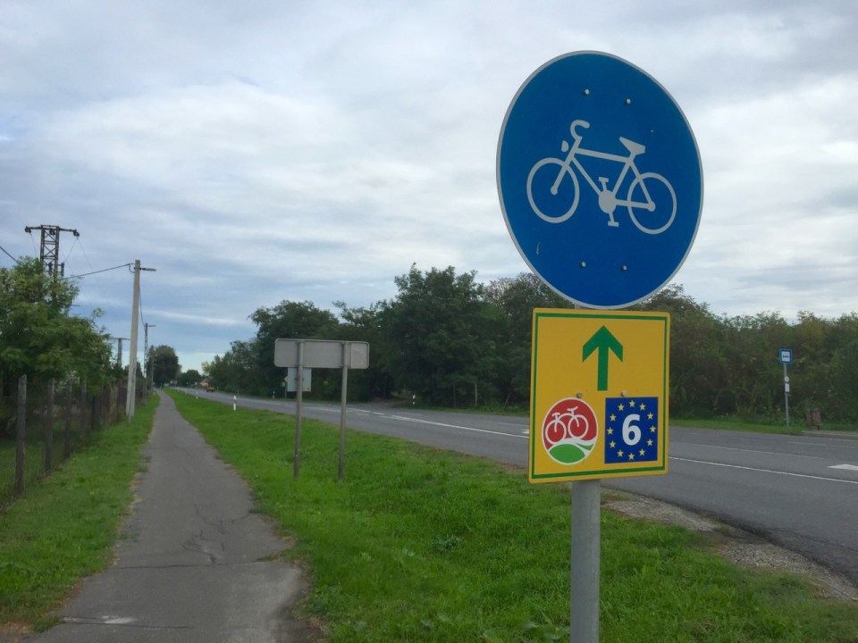 Trying to follow Eurovelo 6 signs to Budapest today