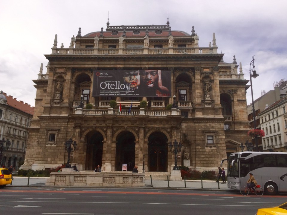 Into Budapest, past Opera House
