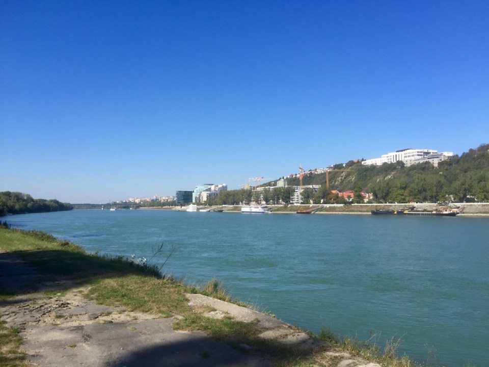 The Danube flowing past Bratislava