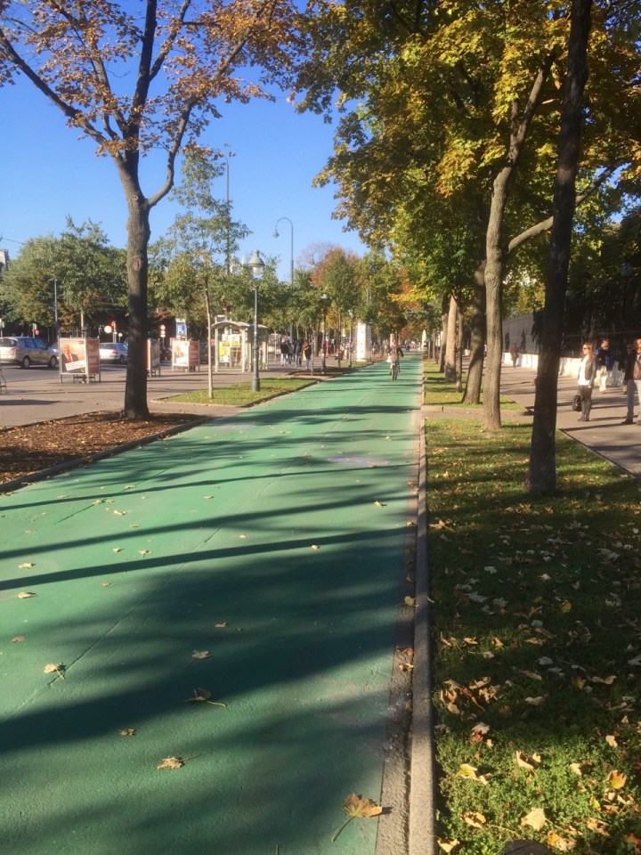 I liked the cycle lanes, very clearly marked