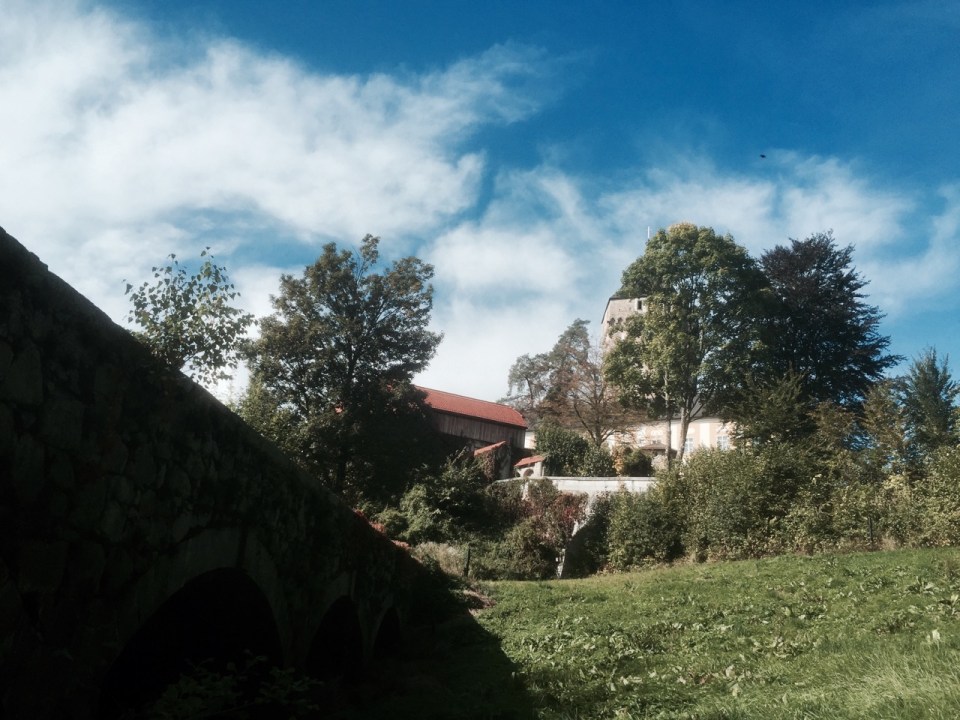 Near the top, castle appears; Sankt Martin im Mühlkreis