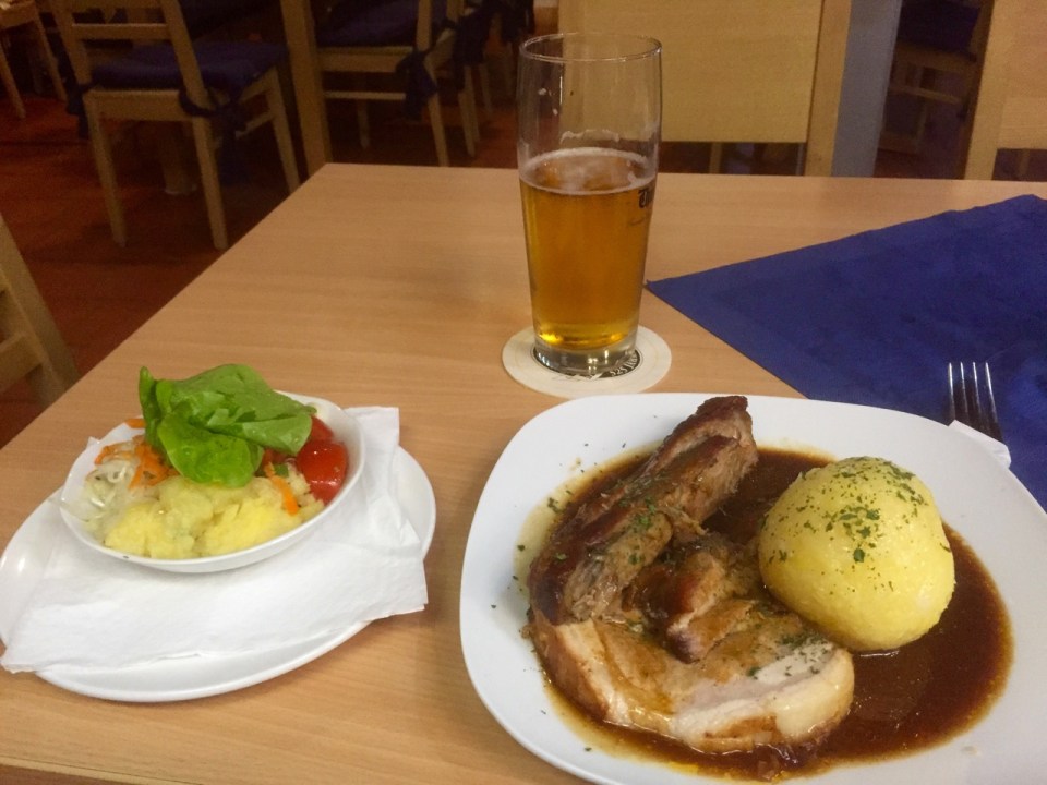 Schweinbraten for dinner, delicious