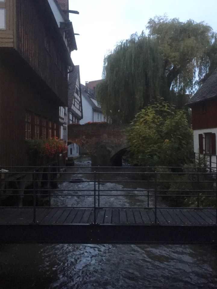 Lots of water channels flow through old town, Ulm