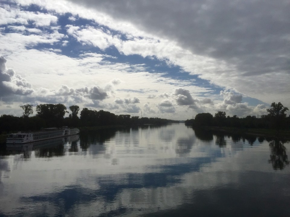 Crossing the Rhein at Kehl, to Strasbourg and France