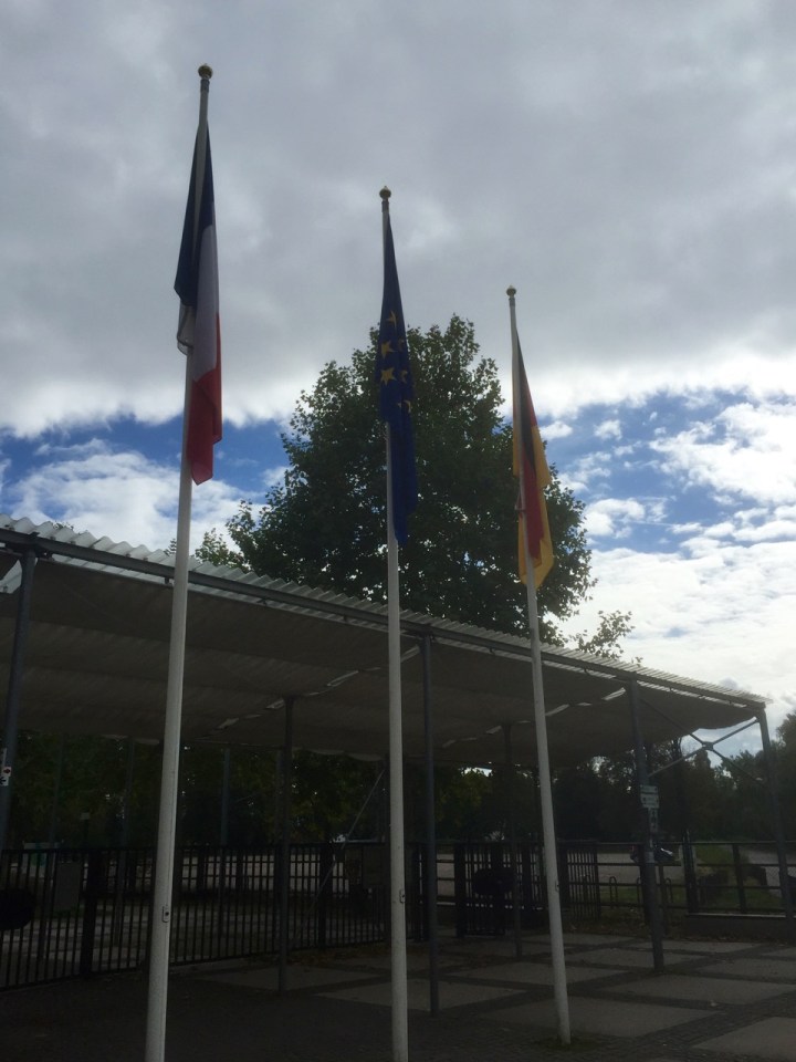 Border crossing unmanned, Jardin des deux Rives, Strasbourg