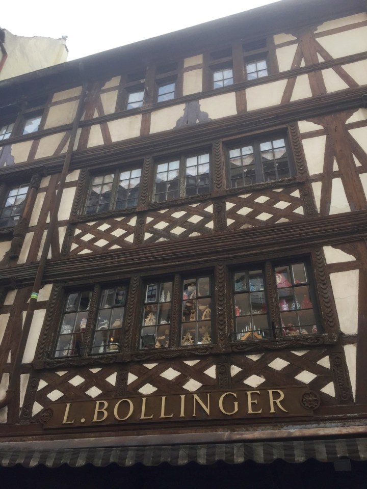 Lovely old buildings, all a bit wonky, Strasbourg