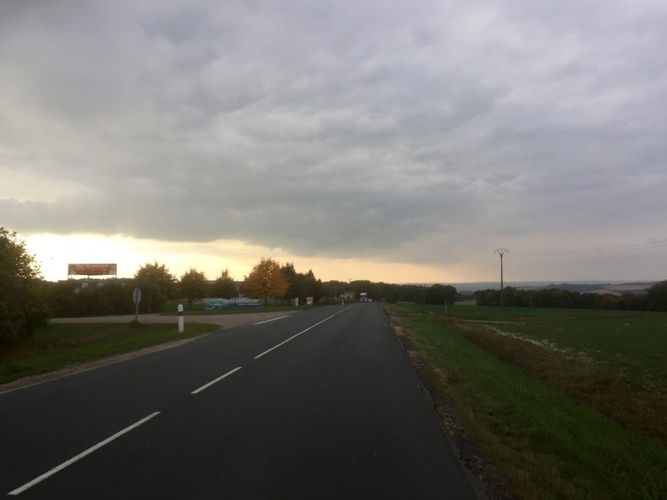 Up and over final climb to Verdun