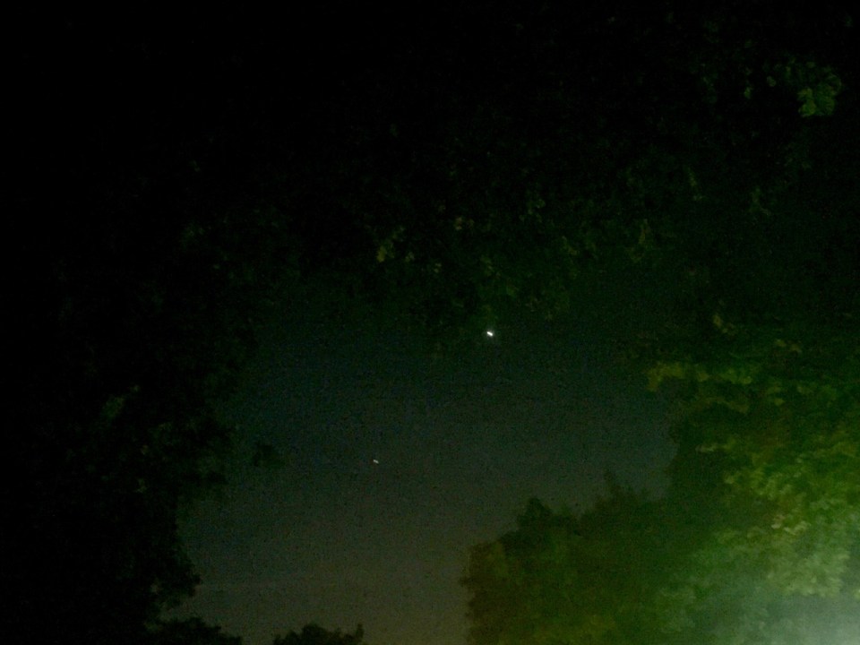 Getting up in the dark again; bright 'star' probably Venus