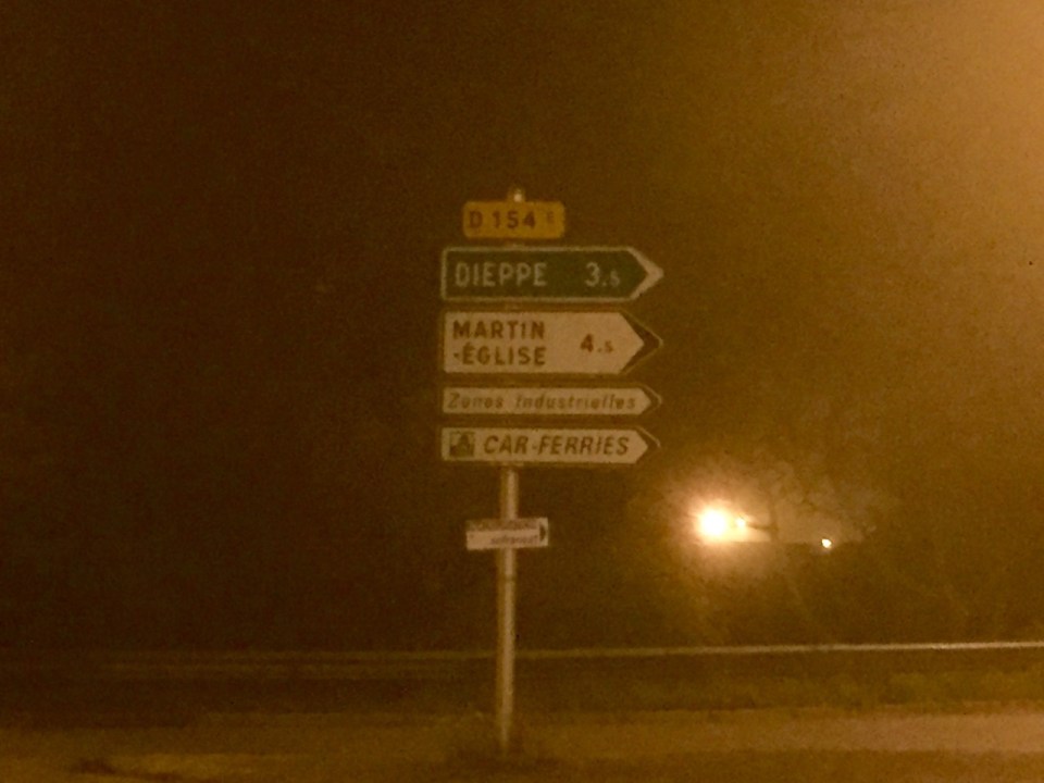 Outskirts of Dieppe, bit foggy still