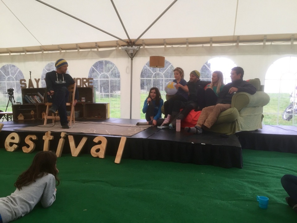 Yestival stage & Sunday Q&A session