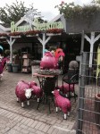 Why anyone thought pink sheep statues were a good idea I don't know, crazy Germans