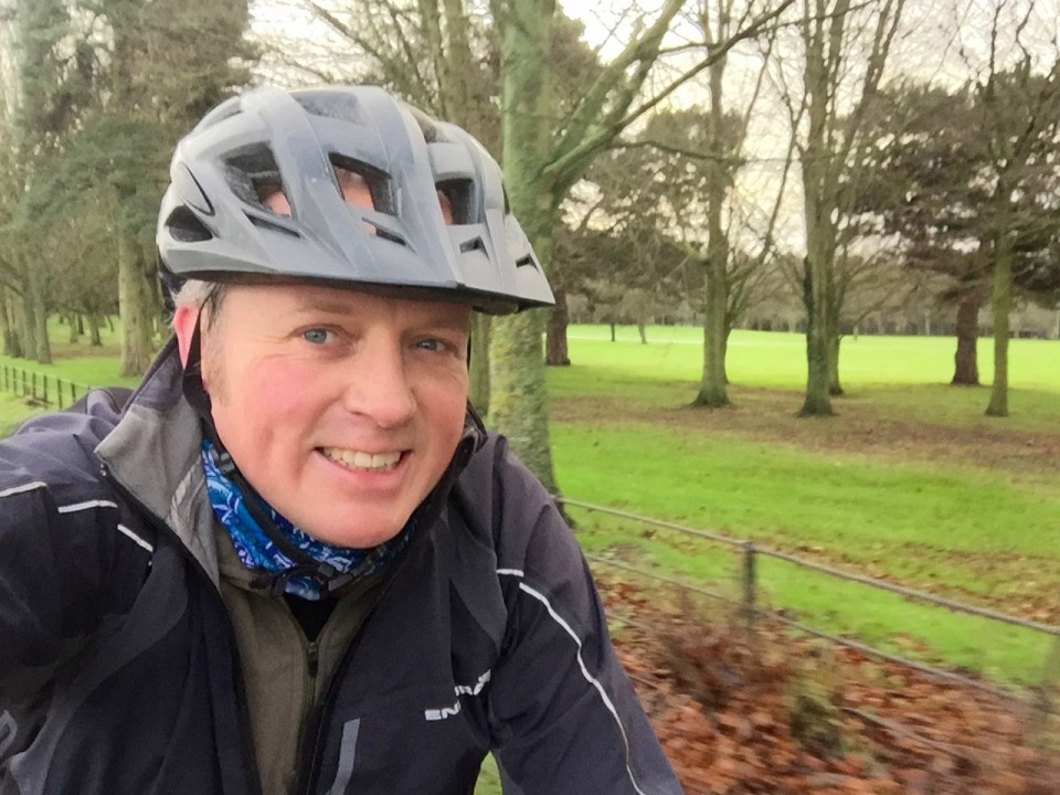 January cycling selfie