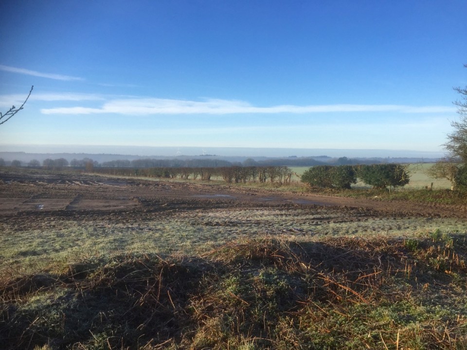 Norfolk countryside on a chilly morning