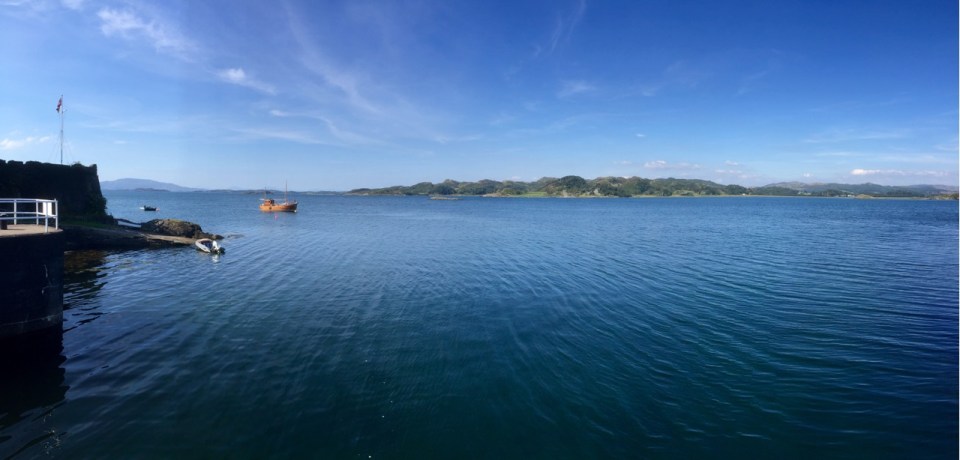 Looking out across the sea from Crinan