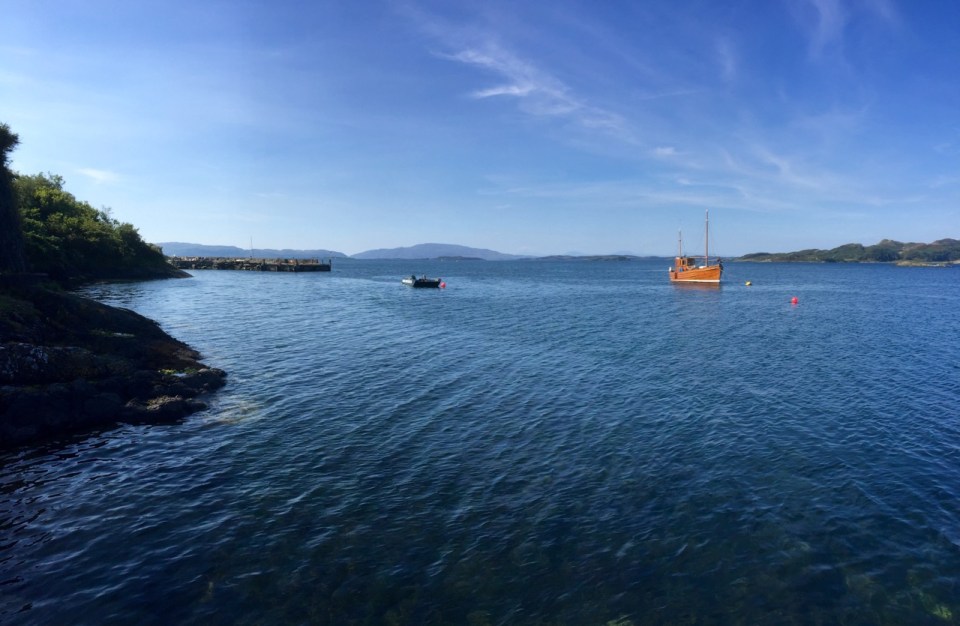 Nice wooden fishing boat