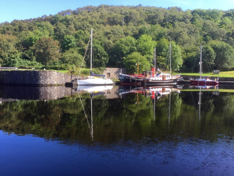 Crinan Harbour - one of the yachts had crossed the Atlantic and not left for 3 years, cos it's nice here