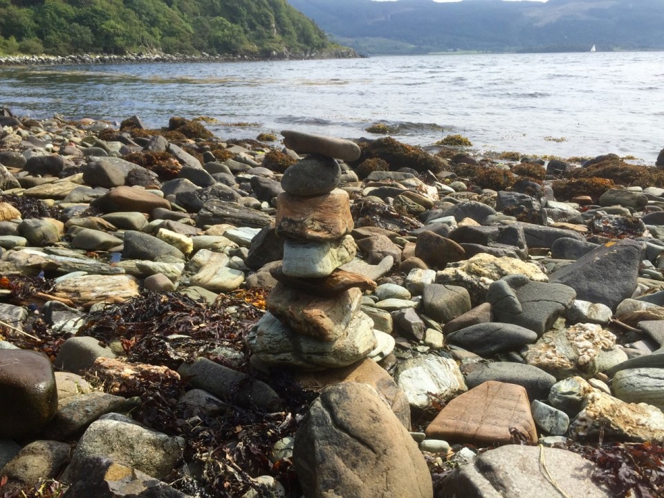 Mussel Bay - stone tower