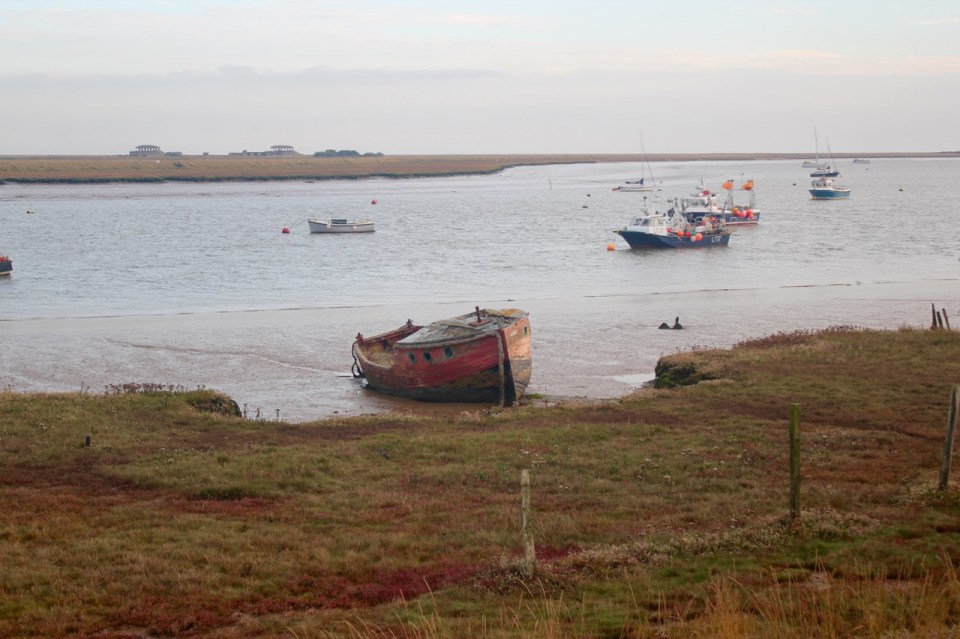 Old fishing boat on the Orford estuary
