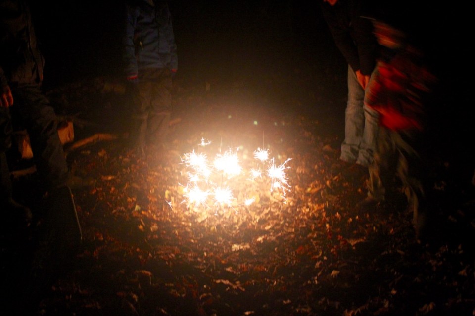 No bonfire night would be complete without sparklers