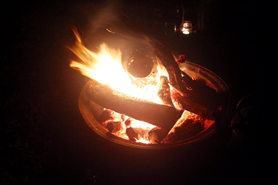 Staring at the campfire