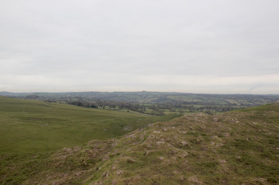 The sheep have kept this landscape devoid of all but grass