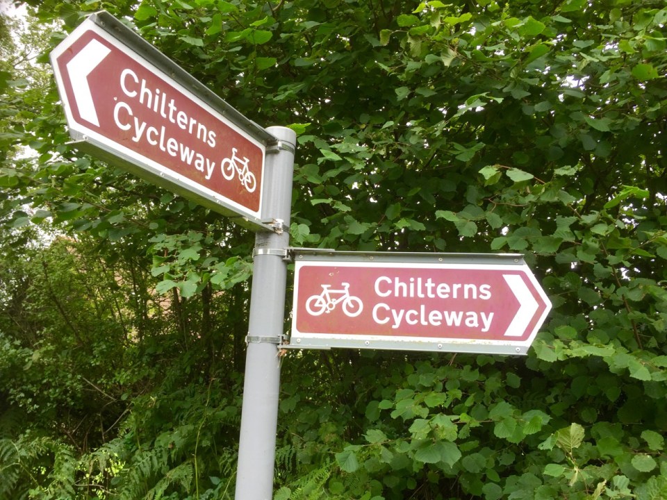 Forgot about the Chilterns, quite a lot of ups and downs