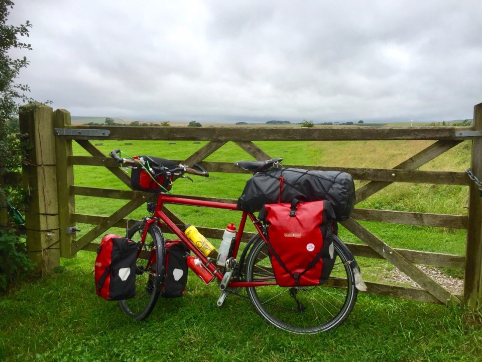 Pausing for a rest next to the Sanctuary