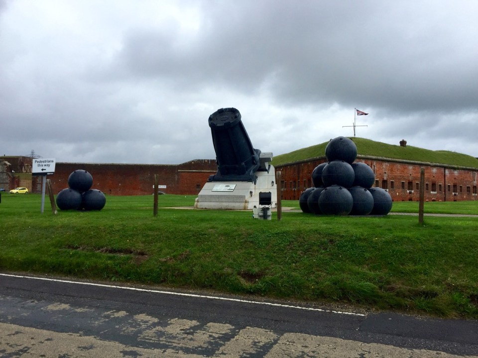 Massive cannon..aimed at Portsmouth...