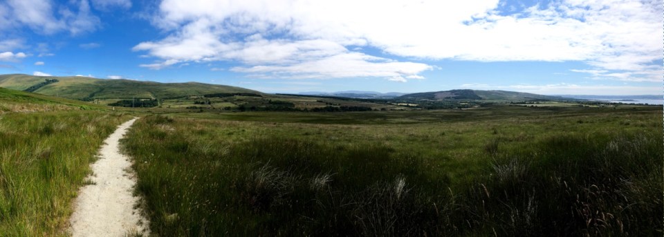Climbing up into the hills above Helensburgh