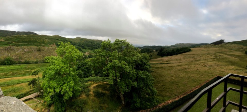 View from the battlements