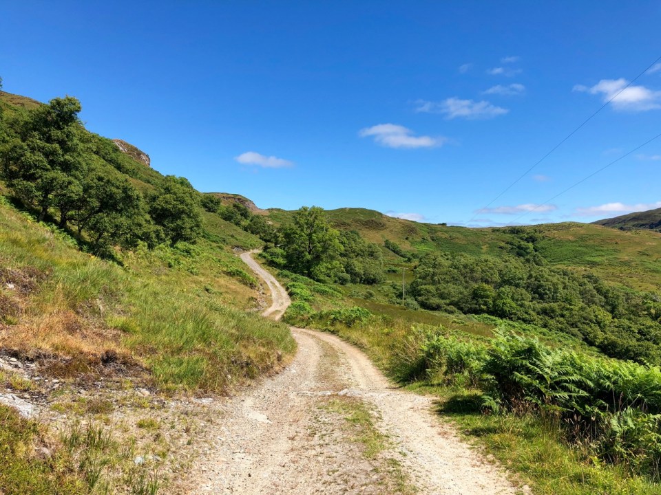The trail from Degnish over to Seil Island