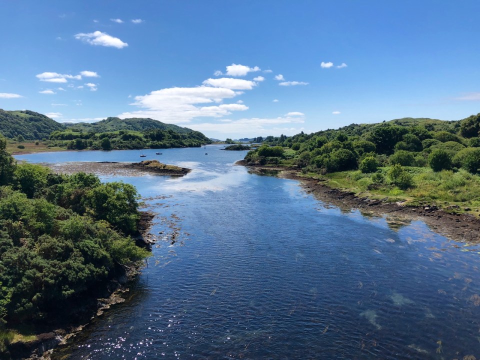 Looking North from the Bridge over the Atlantic