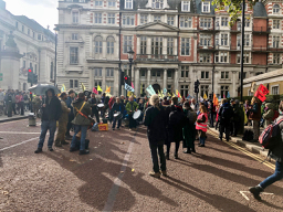 Road block next to St. James' Park