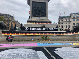 Trafalgar Square - Burning Earth Site