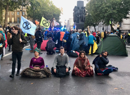 A moment of calm on Whitehall as arrests start