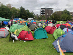 Tents up and ready to go