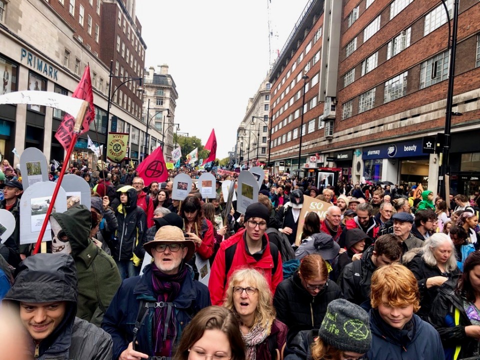 Grief March down Oxford Street