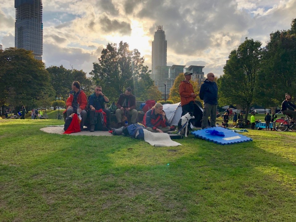 Sun breaks through the clouds