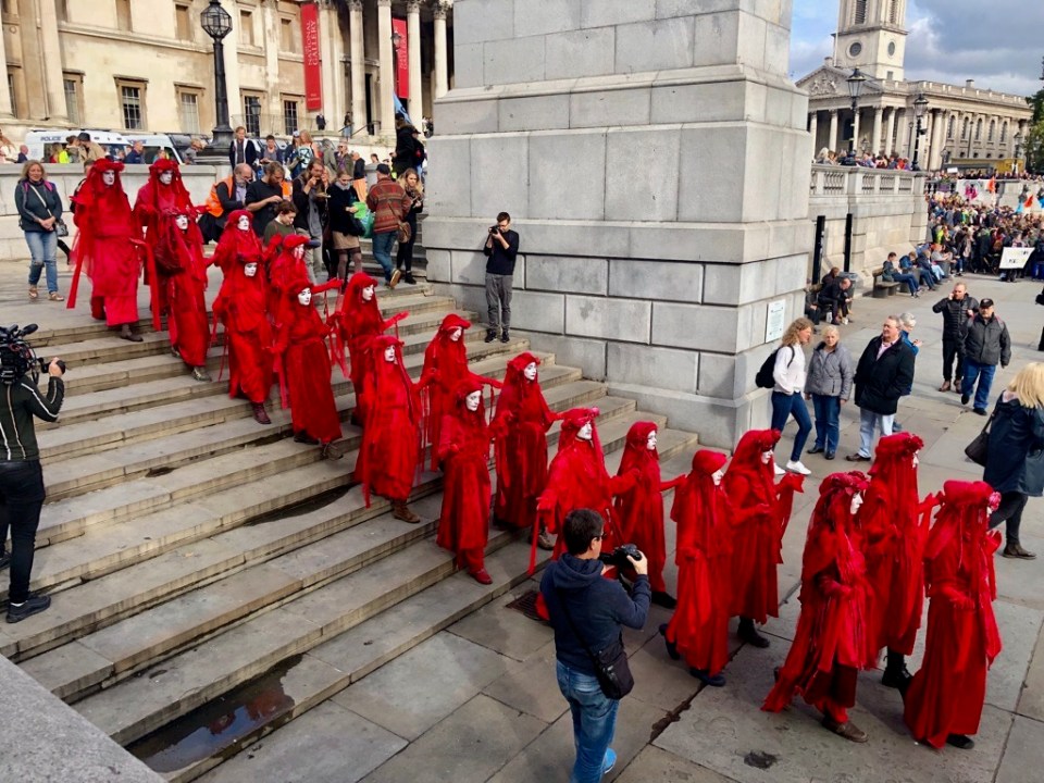 Red Brigade at Trafalgar Square