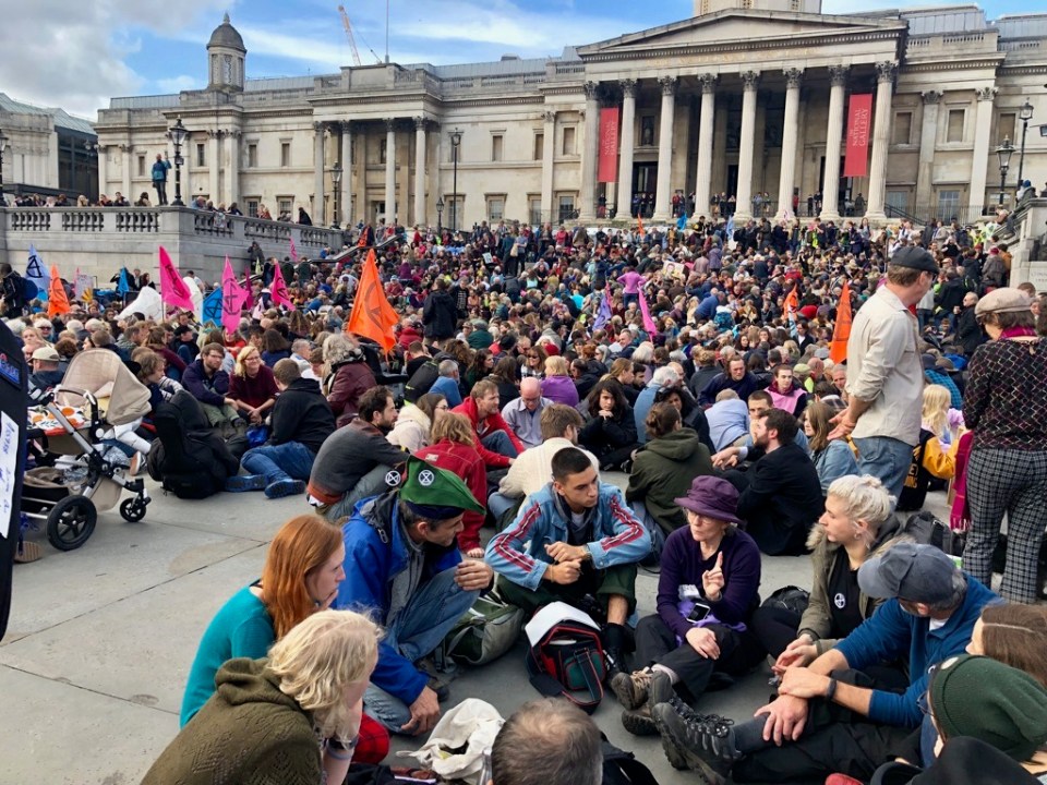 Talks and Peoples' Assembly in Trafalgar Square