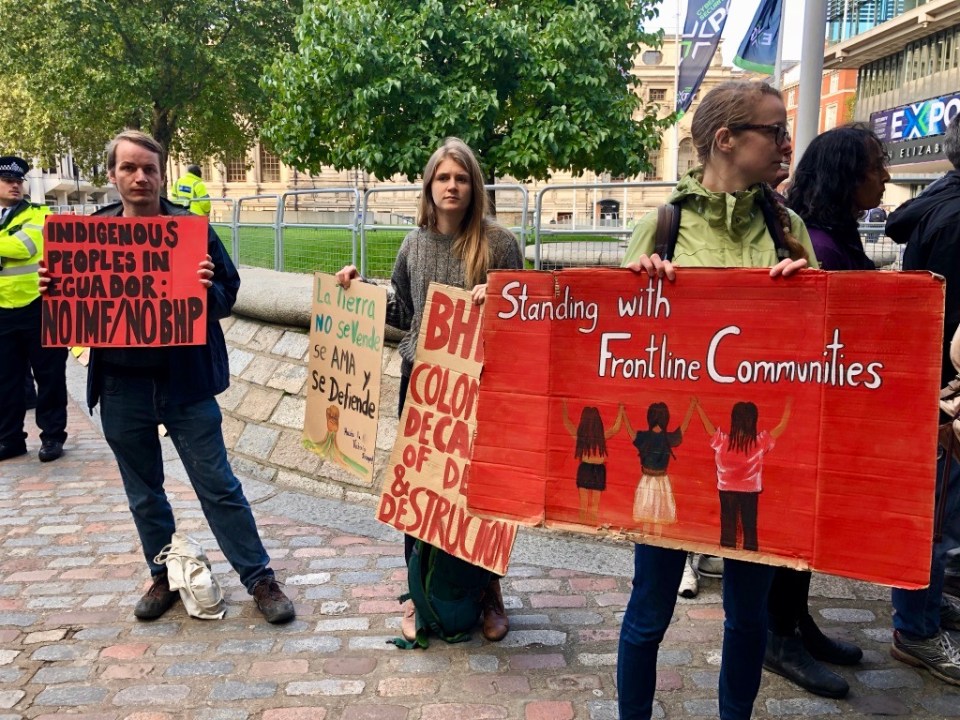 The protest highlighted how the Global South suffers at the hands of the Global North