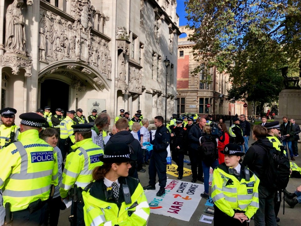 XR elders protest outside the Supreme Court