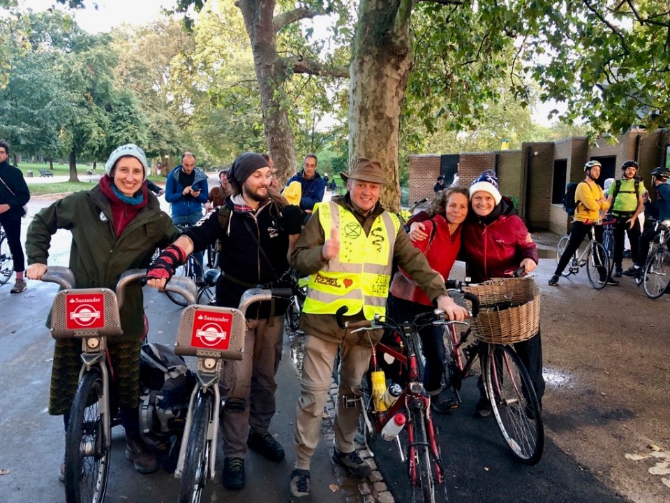 Norwich rebels gather in Hyde Park