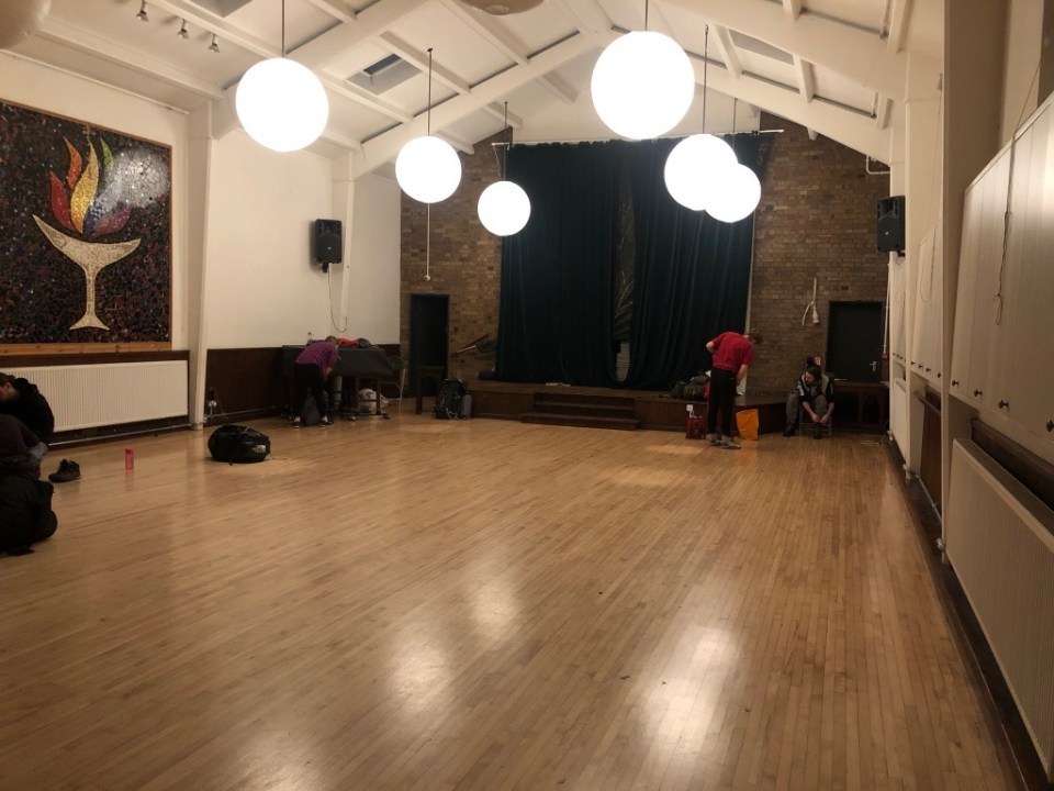 Sanctuary space in Islington where we slept