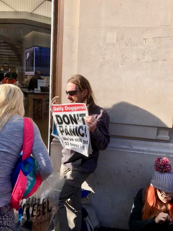 Those newspapers were still making an appearance