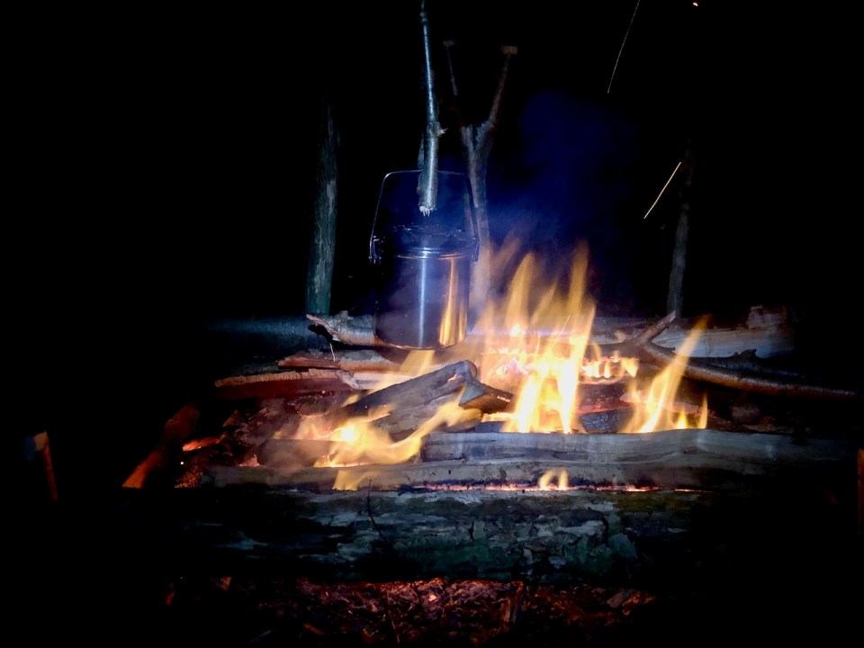 Final water boil of the night