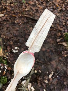 Spoon carving in progress