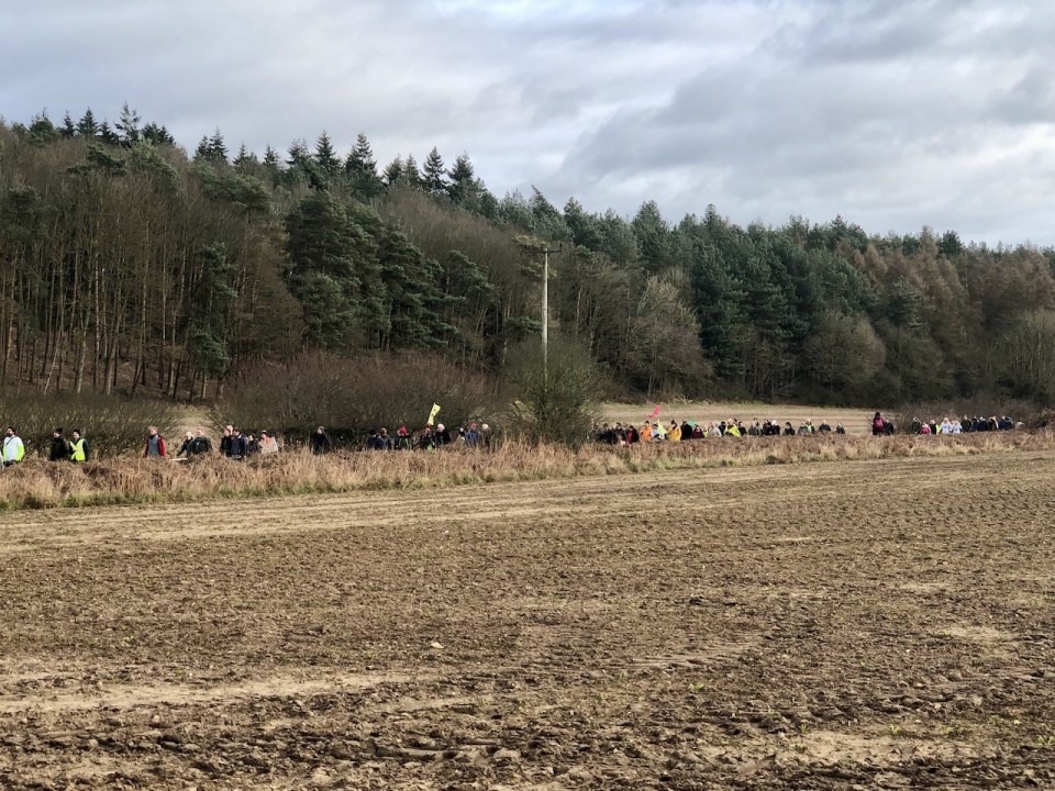 March down Ringland Lane