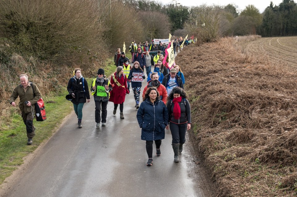 Over 300 gathered to oppose the road